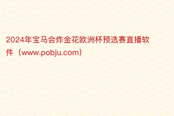 2024年宝马会炸金花欧洲杯预选赛直播软件（www.pobju.com）